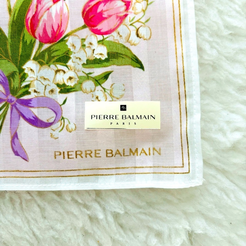 Pierre Balmain Paris Square Cotton Bandanna/Scarf size 20”x20” - Picture 4 of 11